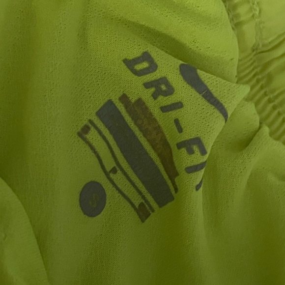 Nike Dri-fit neon yellow-blue shorts - Picture 2 of 3